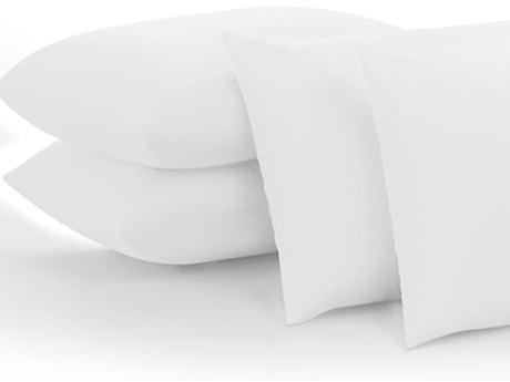 Trend & Bend Luxurious Microfiber Pillowcases 2 & 4 Count Pocket Design Soft Skin Pillowcases 50 x 75cm New Year Gift Hotel Quality Covers 3