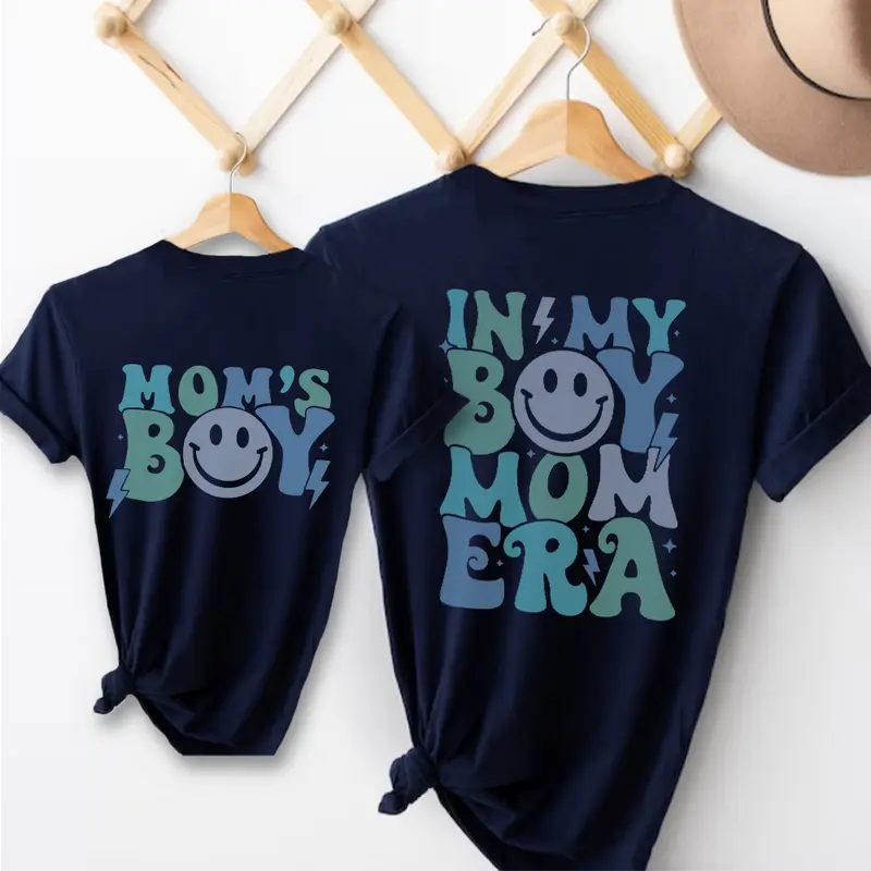 My Boy Mom Era & Mom's Boy Matching T-shirts 1