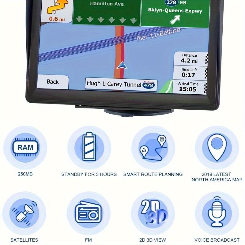 7-inch Touchscreen Car Navigator - HD GPS With Entertainment And RDS Traffic Updates, 256MB+8GB System Navigation Car Truck GPS Navigator 5