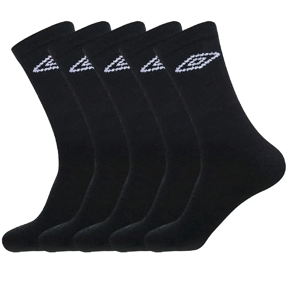 Umbro Men's Sport Performance Socks (6-Pair Pack, Black, Size 9-12) – Ultimate Comfort & Durability