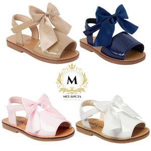 Melancia Girls Spanish Summer Bow Sandal Round Toe Open Toe Sandals Martina
