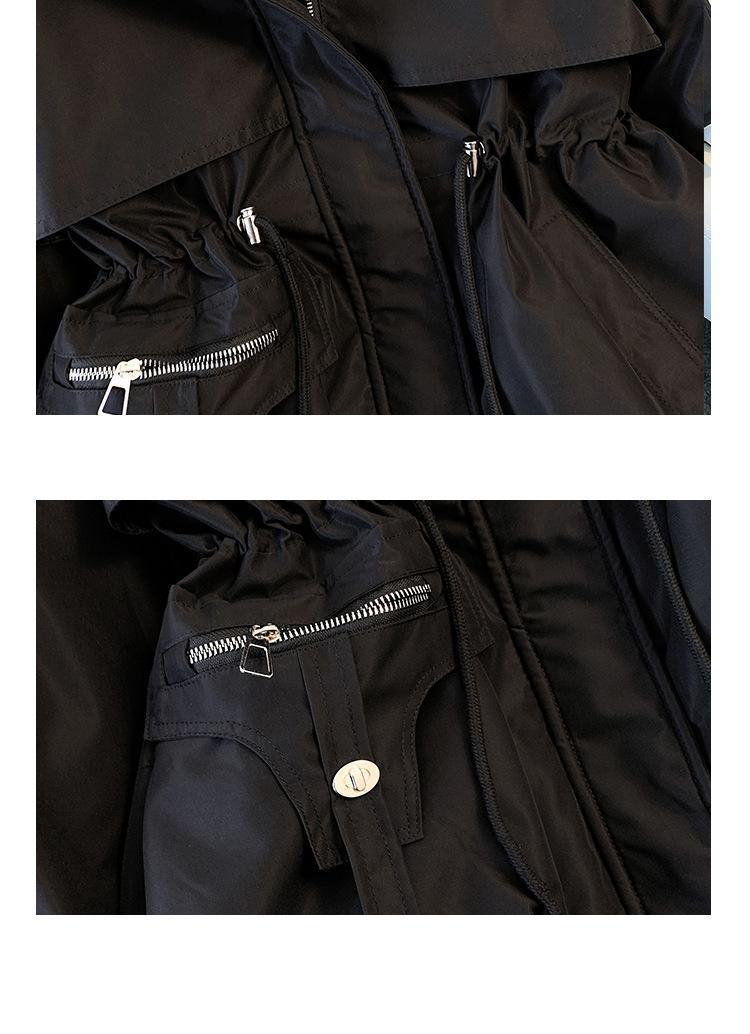 Product Introduction of winter Down Cotton Dress Women's Short Large Fur Collar Style Overcoming Slim Waist Fashion Casual Coat 10
