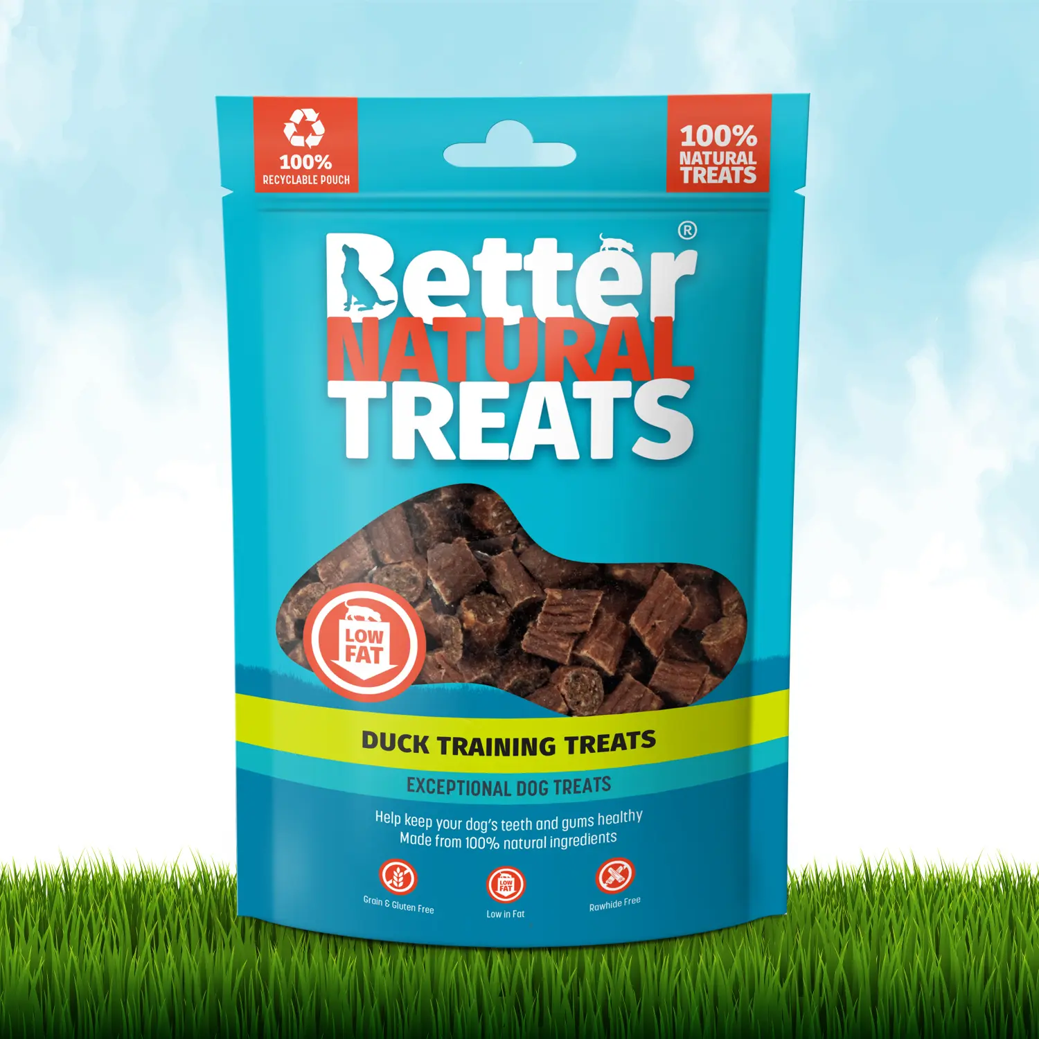 Better Natural Treats Duck Training Treats 90g Dog Treats weight control no wheat grainfree dogtreats human grade