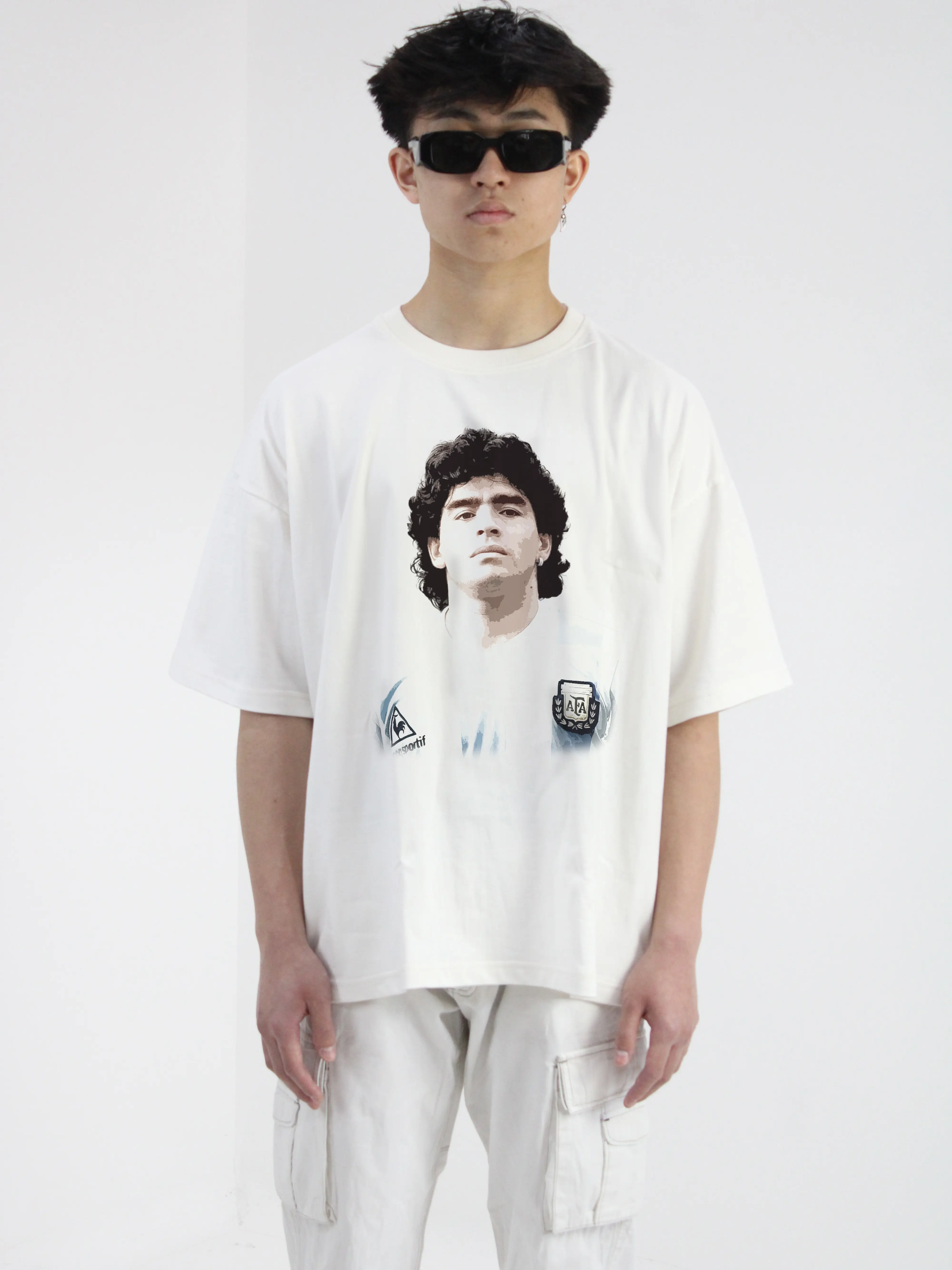 Maradona Argentina national team best moments - 100% cotton crew neck t-shirt, Unisex t-shirt Streetwear Casual Menswear Top Graphic Sports Graphic Sports
