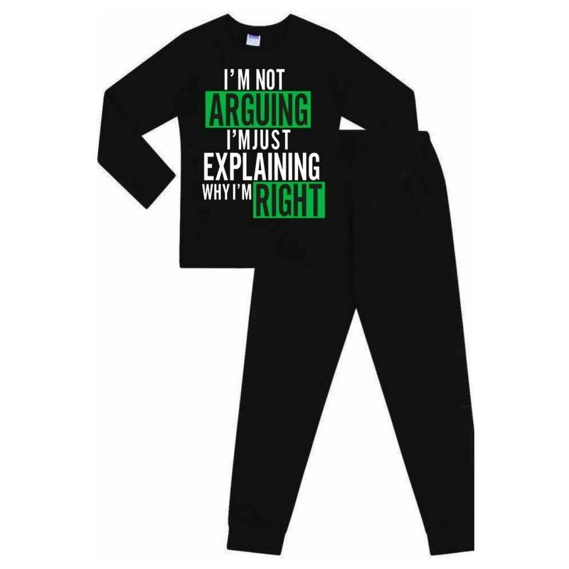 I'm Not Arguing I'm Just Explaining Why I'm Right Cotton Long  Pyjamas 2