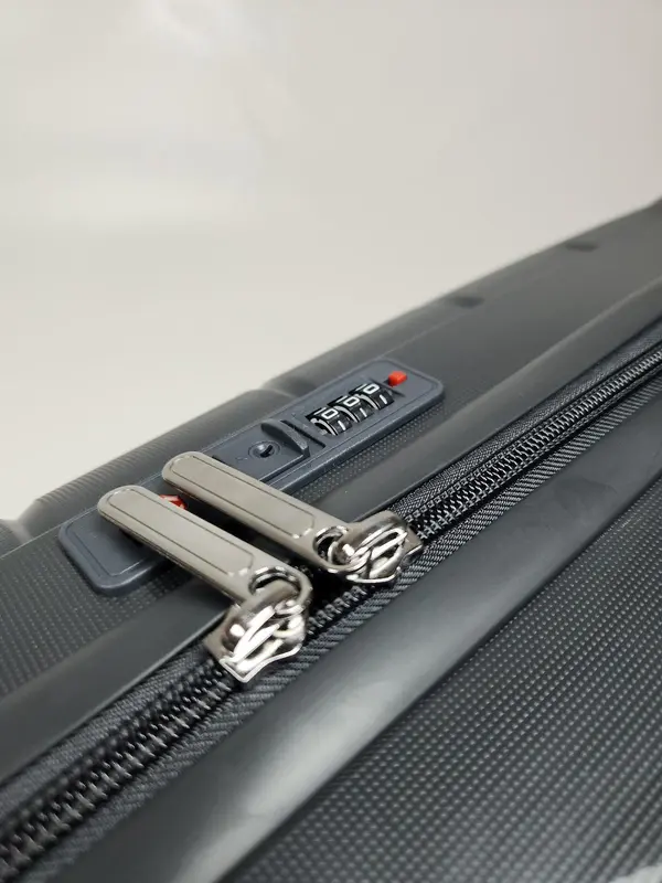 2 colour luggage travel bags suitcase unbreakable suitcase baggage hard shell 8 wheel 3