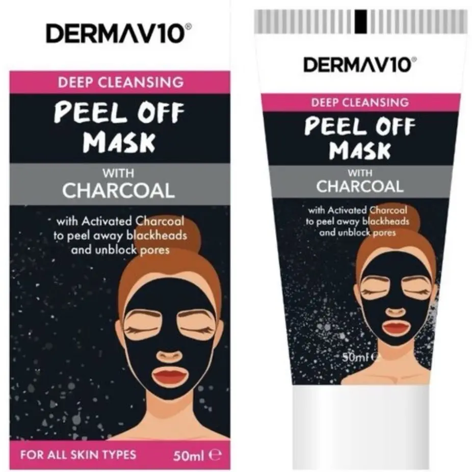 Charcoal Mask to Peel Off Blackheads and Unblock Pores with Activated Charcoal - Skincare