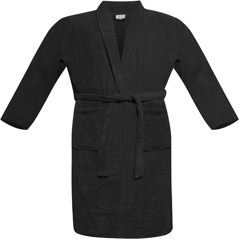 Egyptian Cotton Bath Robe Terry Towelling Robe Dressing Gown Luxury and Super Soft Womens Nightwear Mens House Gown Comfort Fit Womenswear Bathrobe Loungewear Long Sleeve 3