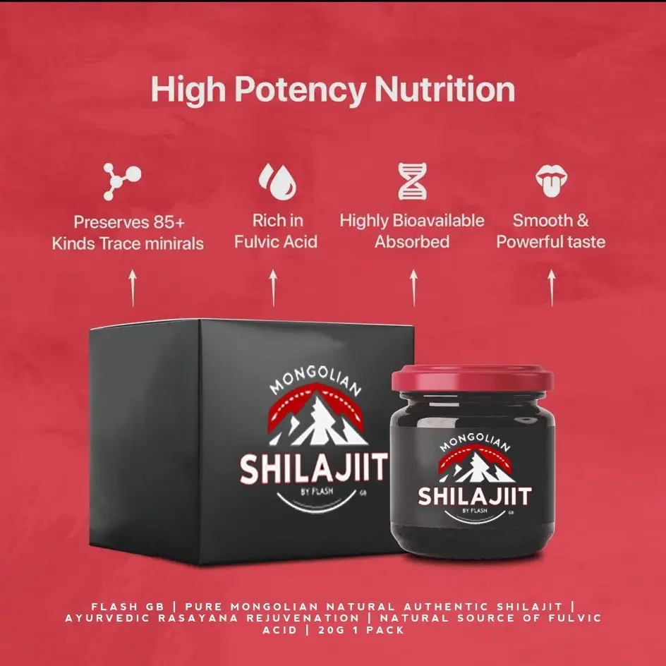 MONGOLIAN ALTAI SHILAJIT BY FLASHGB Supplement Dietary Healthcare Fitness Edible