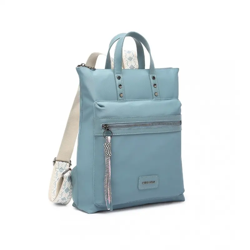 MISS LULU Signature Style Backpack with Unique Details (3 Colours) [35cm*28cm*8cm] 0