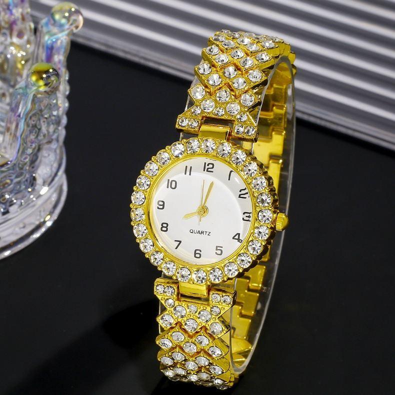 Product Introduction of Fashion Jewelry 2pcs Luxury Fashion Women Watch Set Silver Strap Ladies Quartz Wristwatch Alloy Bracelet For Ladies Jewelry Set Clock Gift 20