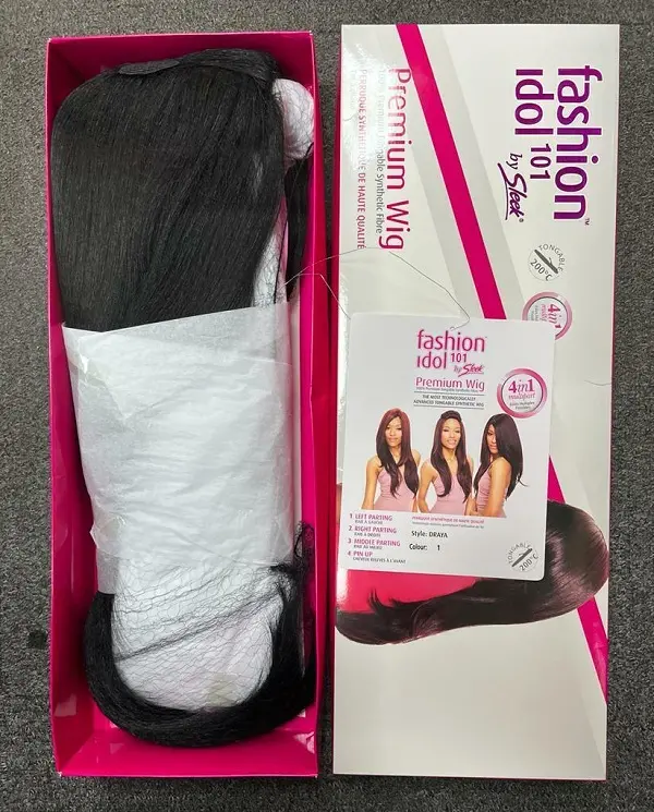 Sleek Synthetic Fashion Idol 101 Draya front layers Hair L-Part Wig(1 Jet Black)Free UK Postage 0