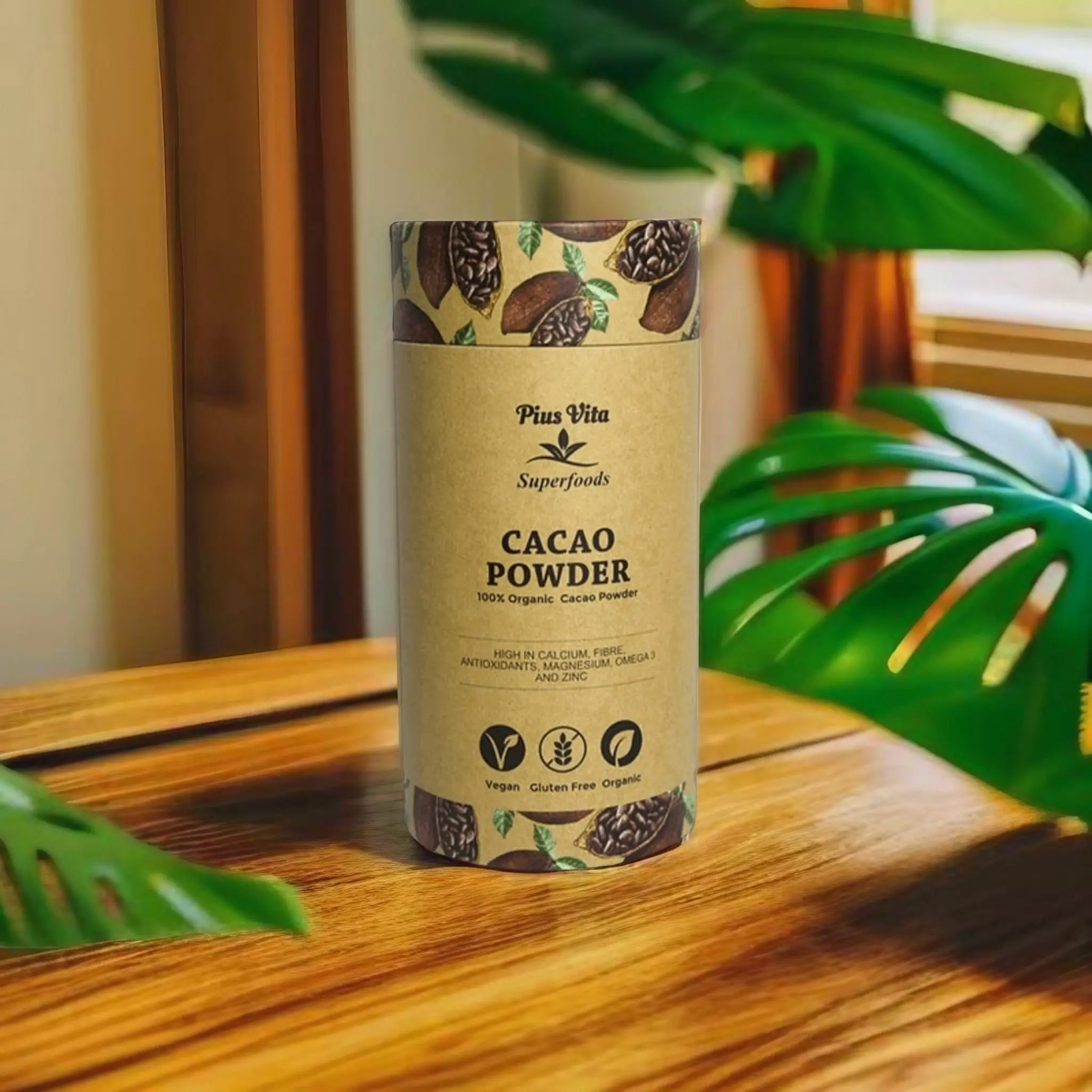 Organic Premium Cacao Powder for hot drinks, Baking and Cooking- 500g. Sugar Free Natural Dairy Free Beverage