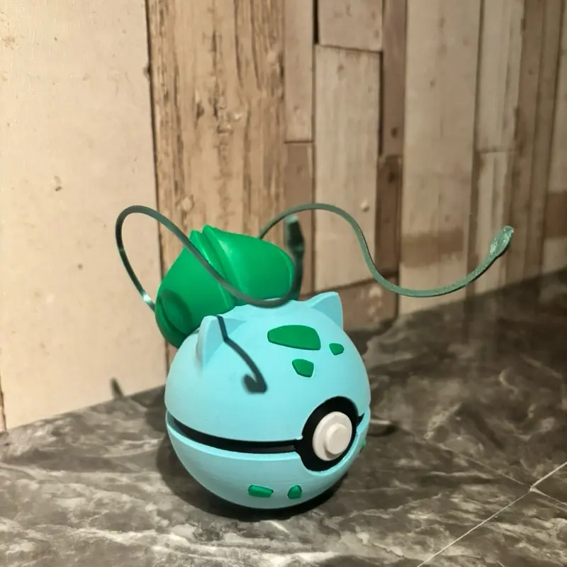 Bulbasaur Pokémon Inspired Poké Ball Display Decorative Piece for Collectors and Fans 1