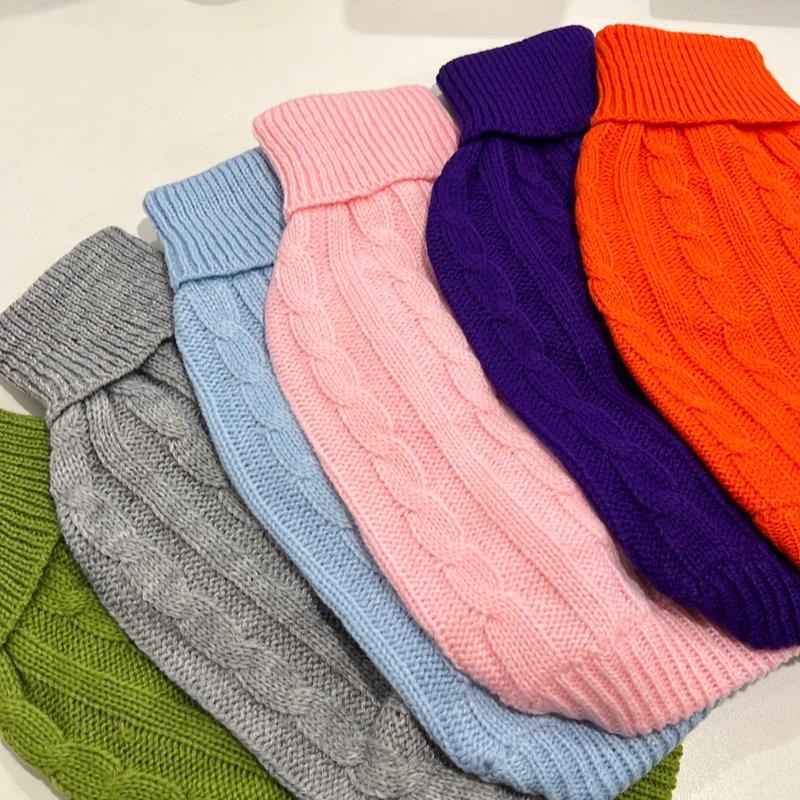 Soft Dog Sweater with High Neck - Smart Quality Jumper in 6 Winter Colours 7
