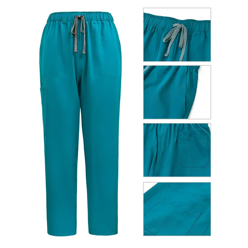 2024 New Hospital Medical Scrub Suits Uniform Women Men Scrubs Set Beauty Work Clothes Nurse Accessories Dental Surgery Suit 1