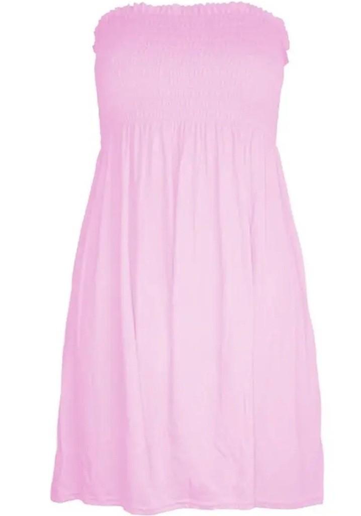 Product Introduction of STY Ladies Sheering Gather Boobtube Strapless Bandeau Summer Mini Dress Top Beachwear Coverup Holidays Casual Womenswear Comfort Basic Sleeveless Comfortable Style Chic Casual Wear 19