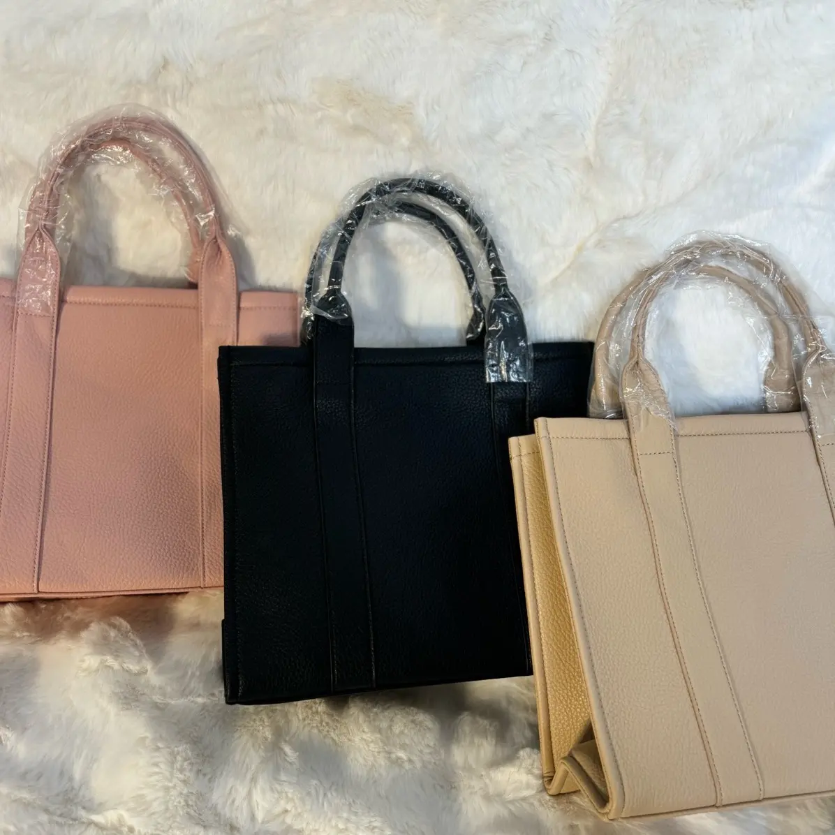 Simple Black T-Bag for Women - Large Work Bag