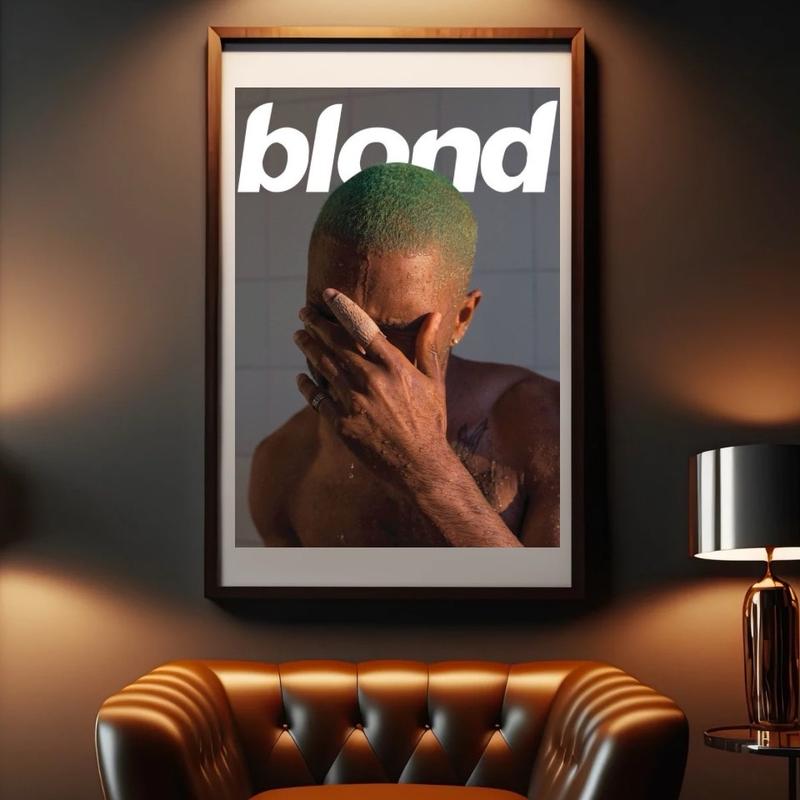 Frank Ocean Blond Wall Art Poster Print Photo A3 size Room Decor Glossy Artwork Decoration Artistic etsy  prints 1