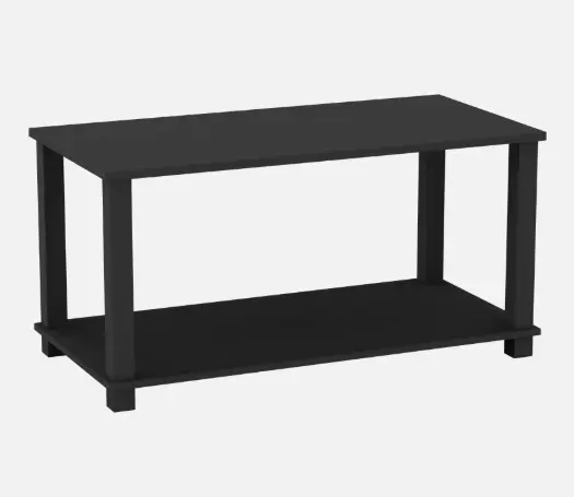 Sandra 2 Tier Coffee Table Side Table With Shelf TV Stand Minimalist Style 83cm 1