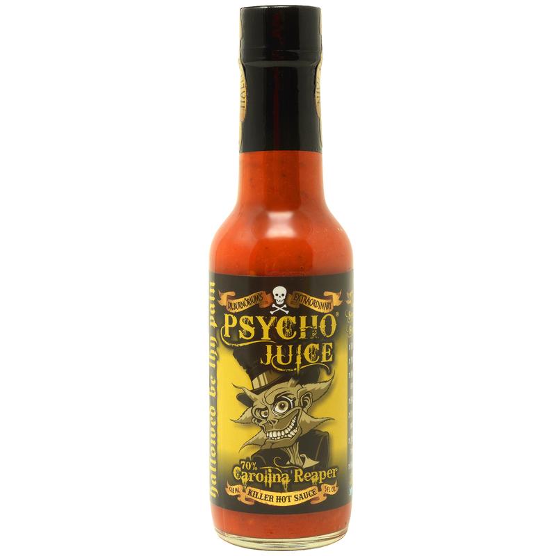 PSYCHO JUICE Mini Six Hot Sauce Pack - Chilli - Gift Set 3