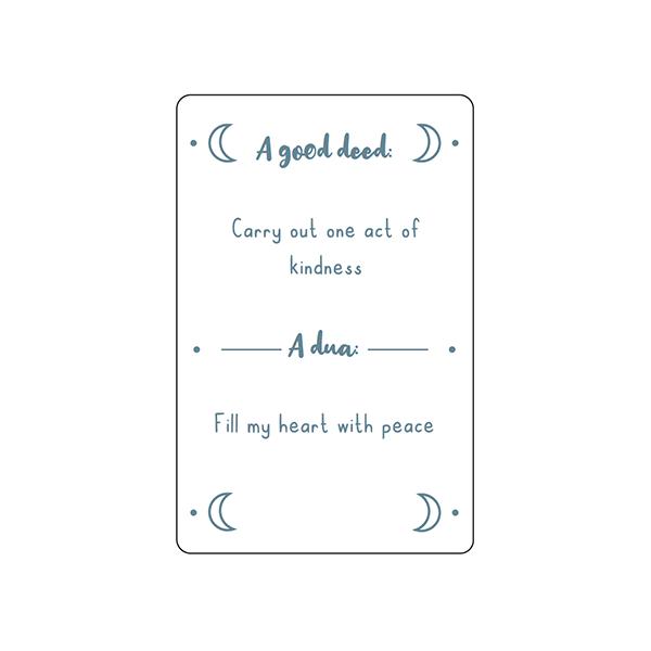 Ramadan Dua Cards - 30 A Good Deed A Day Calendar Cards 1