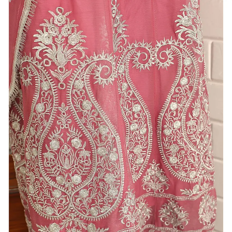 Mother & Daughter Ready to Wear Chiffon Maxi Dress Pink D-301 | Shop Pakistani Dresses 8