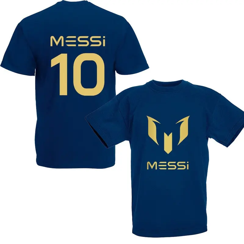 Lionel Messi Inspired Soccer T shirt footy merch Messi Merch Messi TEEs Boys Girls Gift Top Tee 3-13yrs Number 10 #10 5
