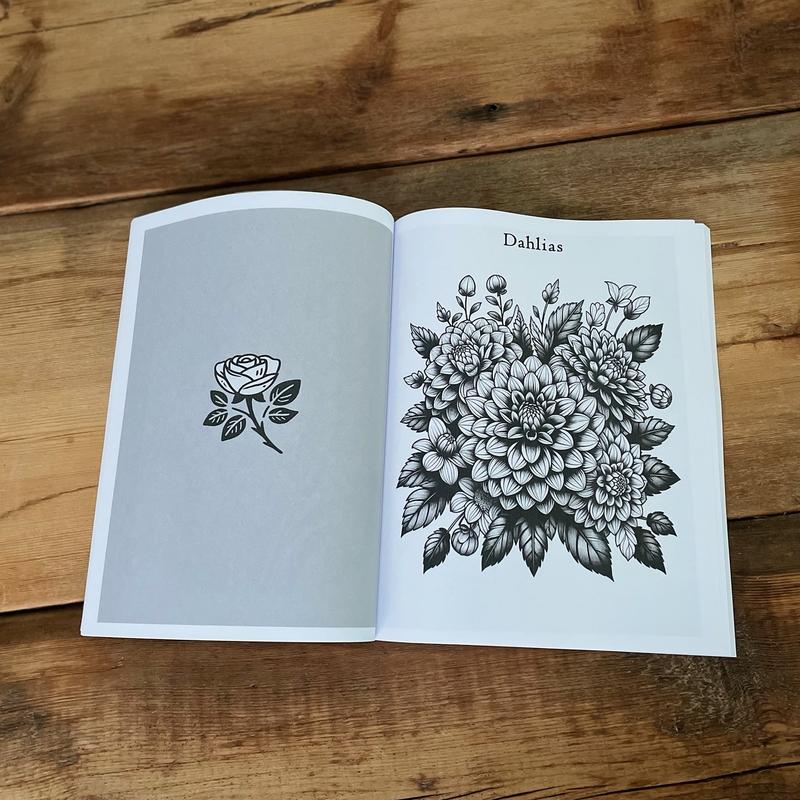 Stunning Blooms Adult Coloring Book for Women and Men - A Premium Masterpiece of Flowers and Botanical Beauties 7