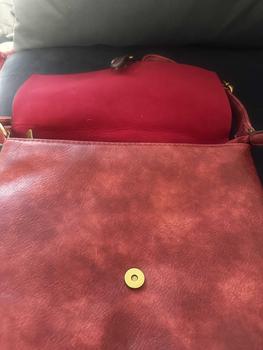Product Review of [HOE] Soft Flapover Satchel Style Grab Bag with Goldtone Hardware - Cross Body Strap fashion affordable bags from J**6 2