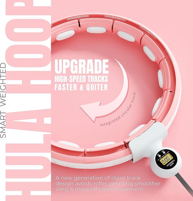 Product Introduction of Weighted Hula Hoop, Infinity Smart Hula Hoops with 16 Knots, 360 Degree Auto-Spinning Ball Massage, Infinity Hoop For Adults, Fitness Equipment For Weight Loss 3
