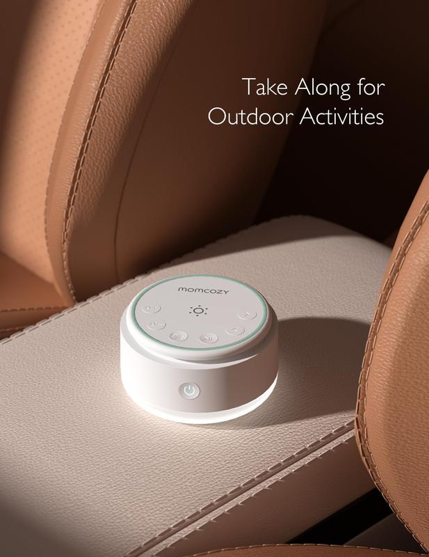 Momcozy Sound Machine for Baby-20 Soothing Sounds & Touch Light Portable White Noise for Kids & Adults for Sleeping Timer and Memory | Ideal Travel Companion & Nursery Must-Have & Outing | Shower Gift 8