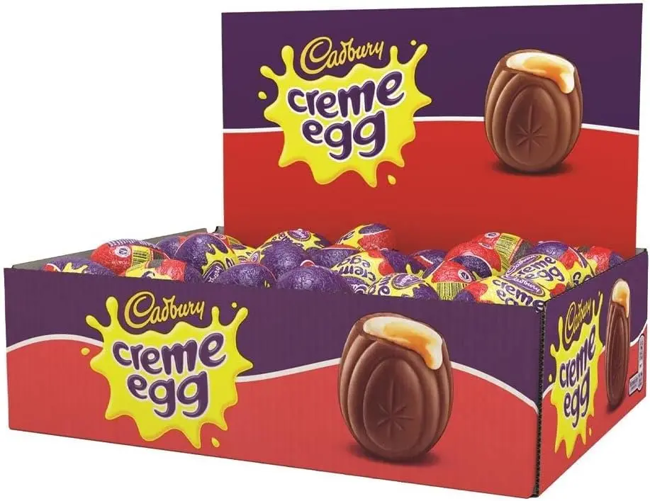 Cadbury Creme Eggs Milk Chocolate 40g BBE (31-07-2025)-Easter Eggs Stock Dessert Snack