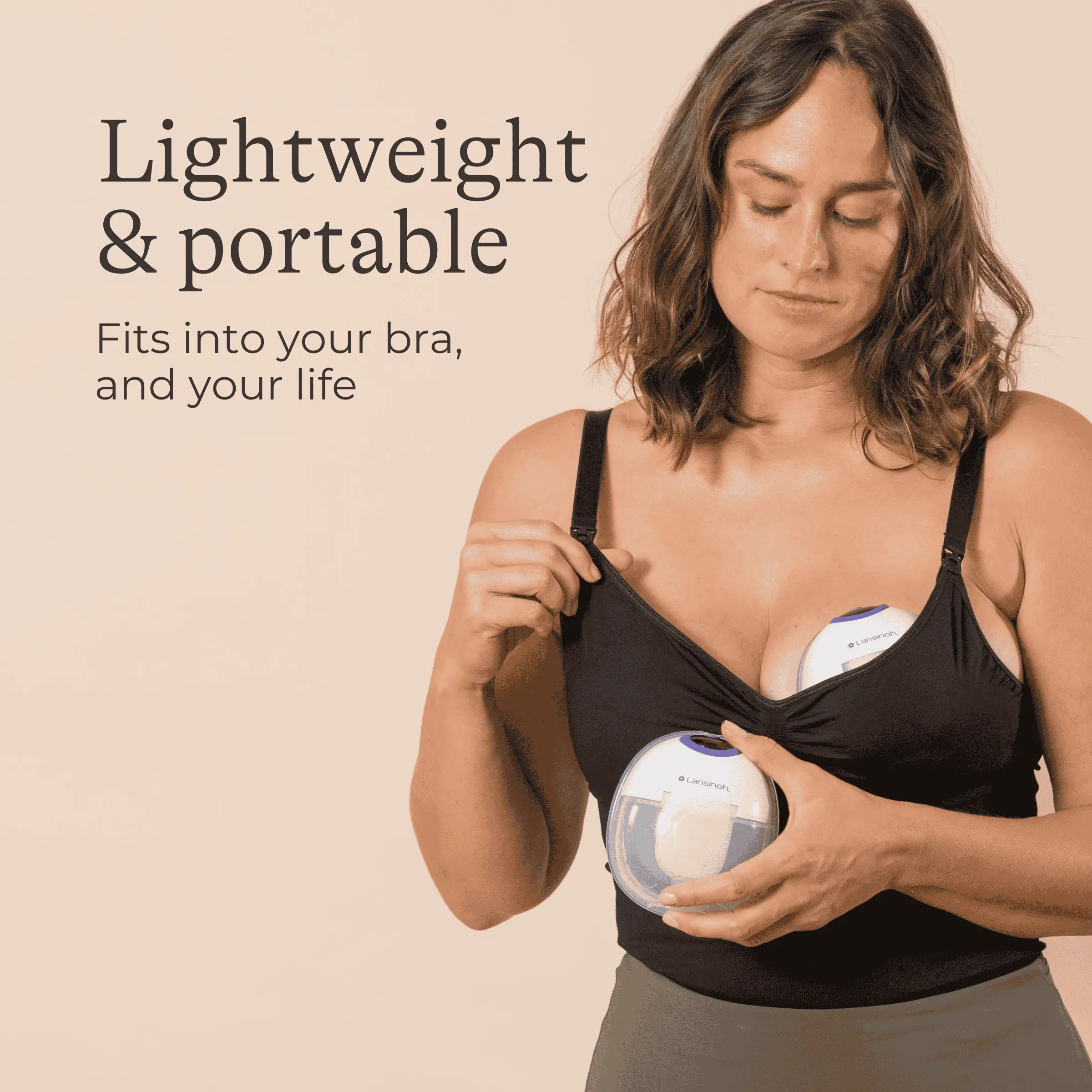 Lansinoh TikTok Exclusive Wearable Breast Pump Kit available in Double or Single, with FREE Baby Feeding Bottle, Milk Storage Bags