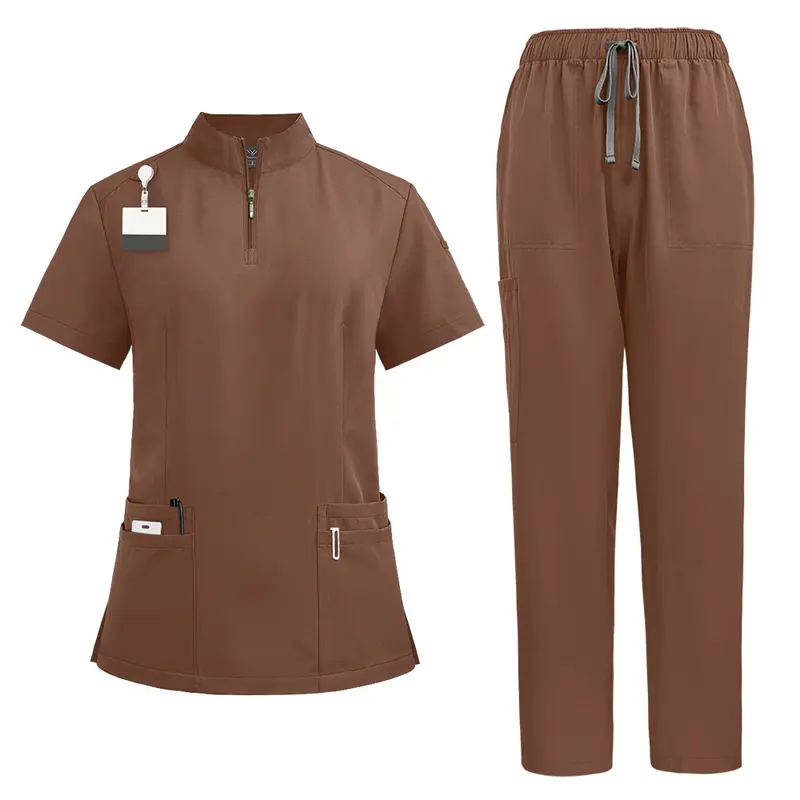 2024 New Hospital Medical Scrub Suits Uniform Women Men Scrubs Set Beauty Work Clothes Nurse Accessories Dental Surgery Suit 7