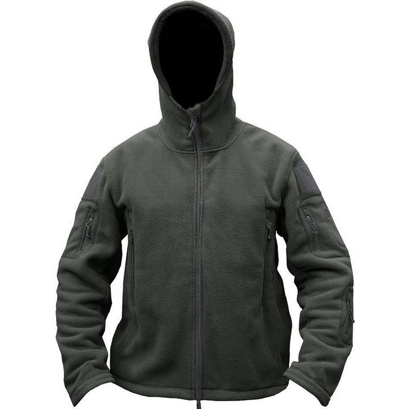TACVASEN Windproof Men's Military Fleece Combat Jacket Tactical Hoodies 1
