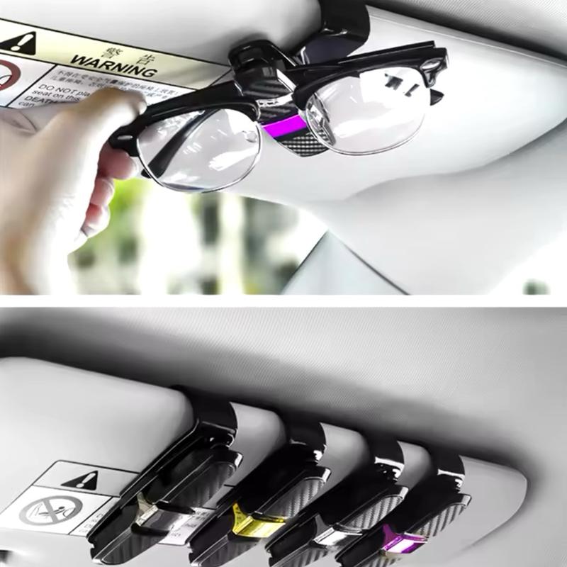 Universal Car Auto Sun Visor Glasses Box Sunglasses Clip Card Ticket Holder Stand Fastener Eyeglasses Car Accessories 1