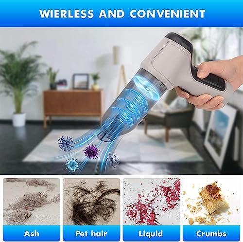 Product Introduction of The High Power Vacuum Cleaner Cordless Car Handheld Vacuum Cleaner, 9000pa 120w Mini Portable Vacuum Cleaner, 3 In 1 Rechargeable Mini Dust Buster For Home Office Car Keyboard Computer 6