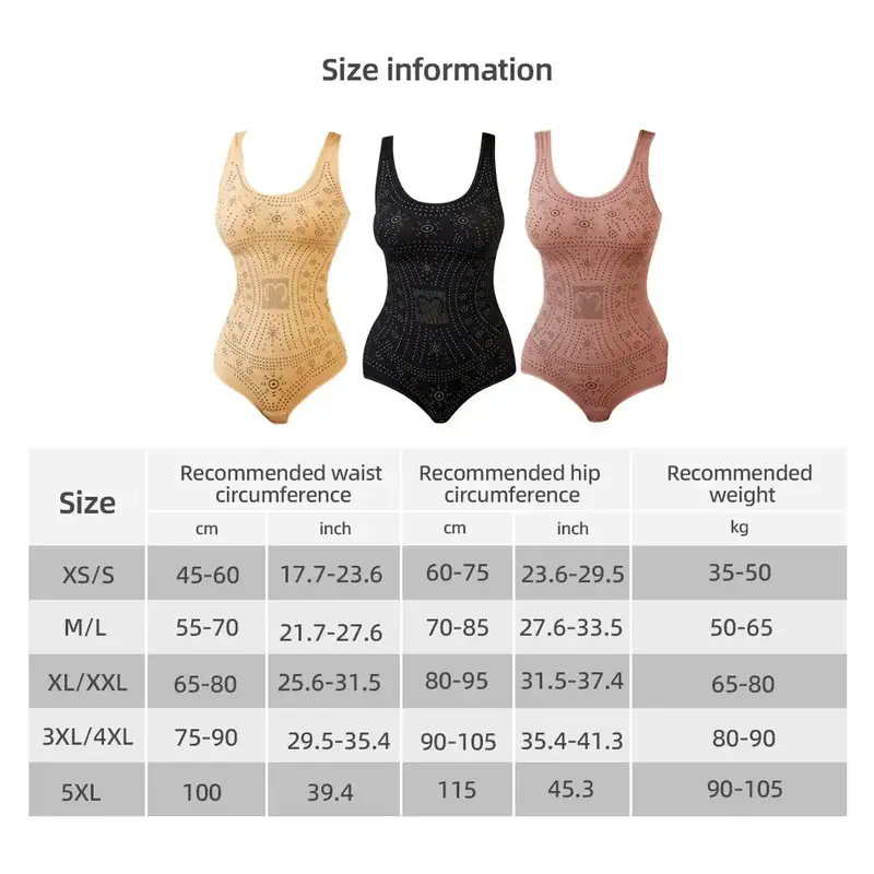 Women Seamless Comfy Bodysuit Shaper Printed Plus Size Tummy Control Shapewear Flat Belly Slimming Body Shapers Corset Tank Top 5