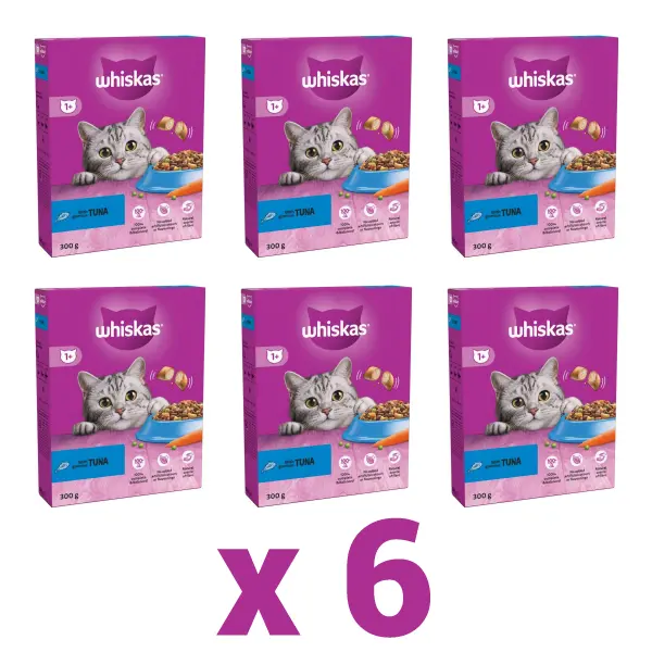 Dry Cat Food for Adult Cats 1+ - Chicken Flavor 300g (Pack of 6) All Essential Vitamins And Minerals 1