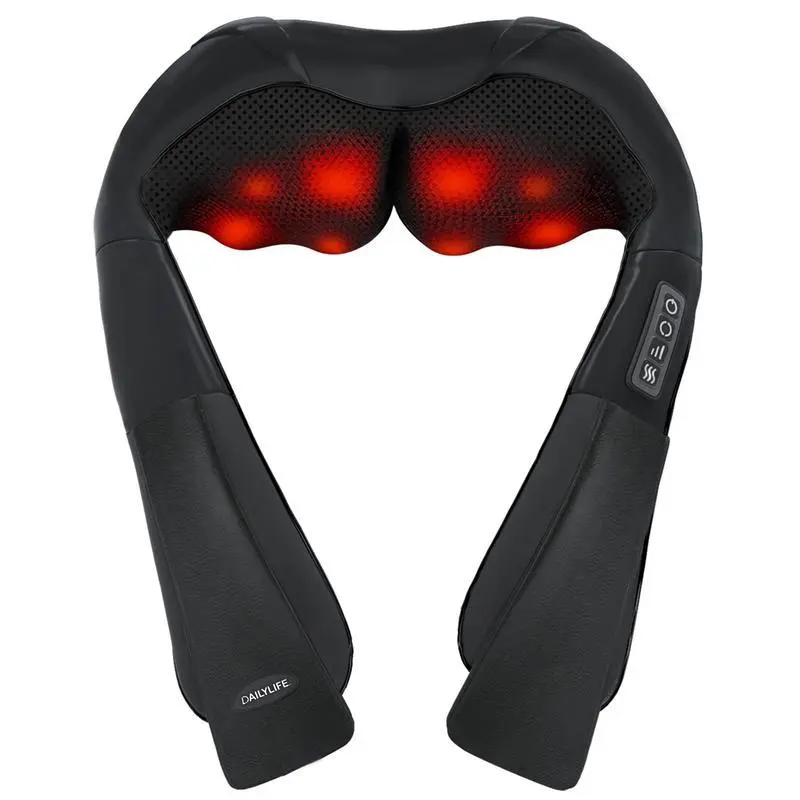 Shiatsu Neck and Back Massager, Electric Shoulder Massager, Car Neck Massage Pillow for Neck, Back, Shoulder, Foot, Leg Massage, Perfect Gift for Men/Women/Family, Thanksgiving, Christmas, New Year Gift 0