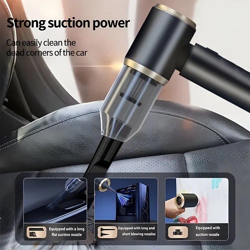 Wireless Car Vacuum Cleaner Handheld Vaccum Powerful Suction USB Rechargeable 8