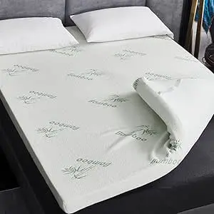 MI BADING SHOP Super Premium Quality Bamboo Memory Foam Mattress Topper All Size Single Double King Super King 2CM & 4CM 2
