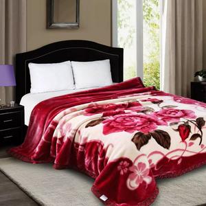 Heavy Weight Soft 2PLY Blankets Reversible Bed Throw King Size Comforter