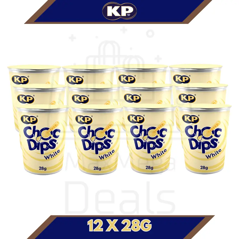 KP Choc Dips Milk And White Chocolate (12 X 28G) Sweet Chocolate Snack For All 3