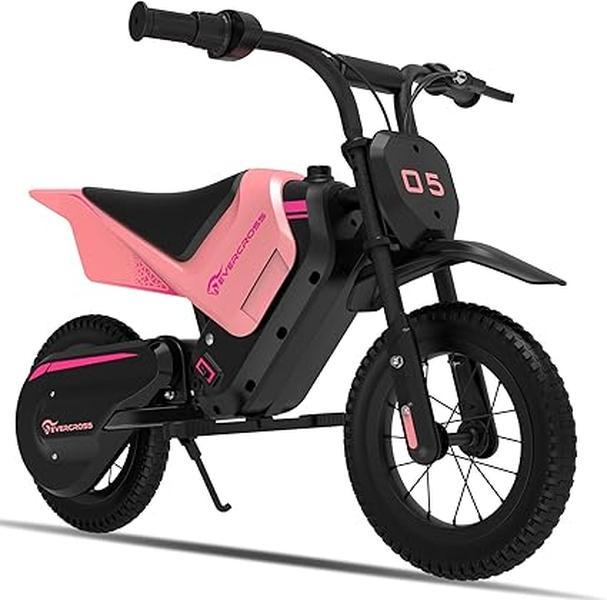 EVERCROSS EV05M Electric Motorcycle for Kids, 150W Kids Ride On Motorcycle, 8/16 km/h Speed Modes & 10 km Long-Range Electric Motorcycle, 12'' Moto Cross for Kids Aged 3-12 Years 0