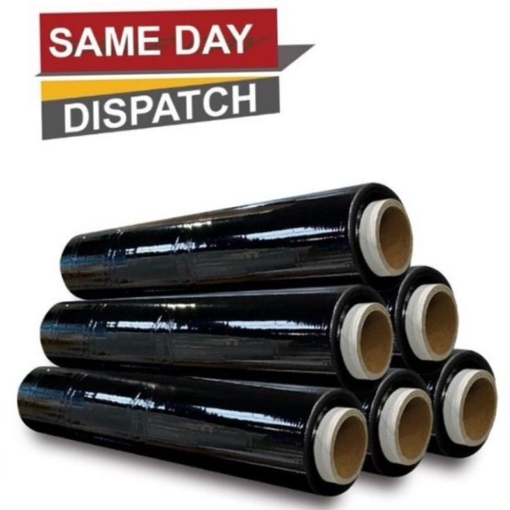 400mm X 250m X 20mu | Black Standard core Pallet wrap | Shrink Wrap | Plastic film | Cling Film 0