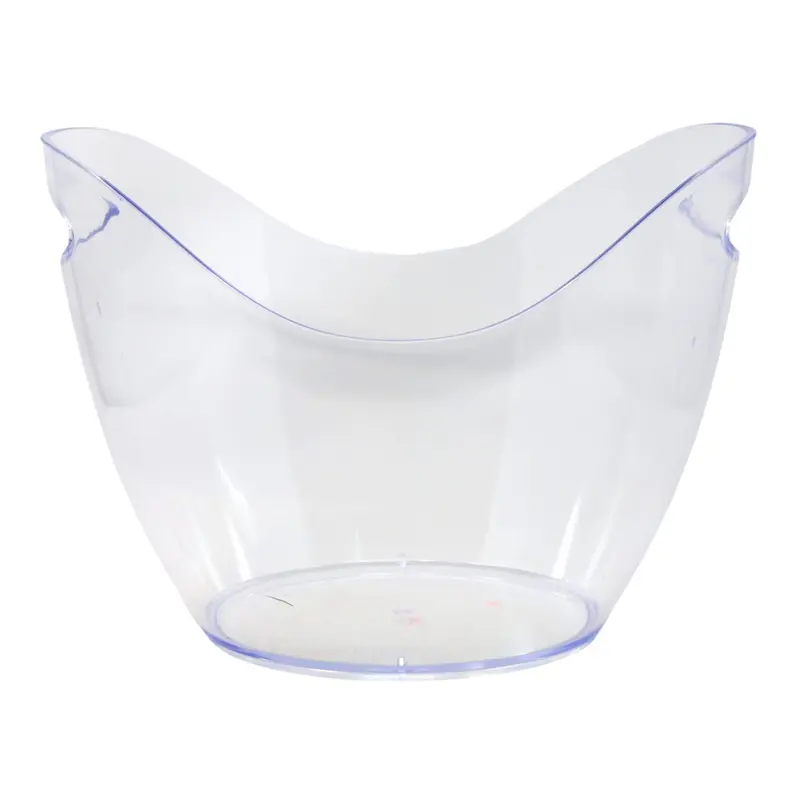 7L Ice Storage Bucket Capri Clear Plastic Beverages Cooler Tub Handles Wine Bar 6