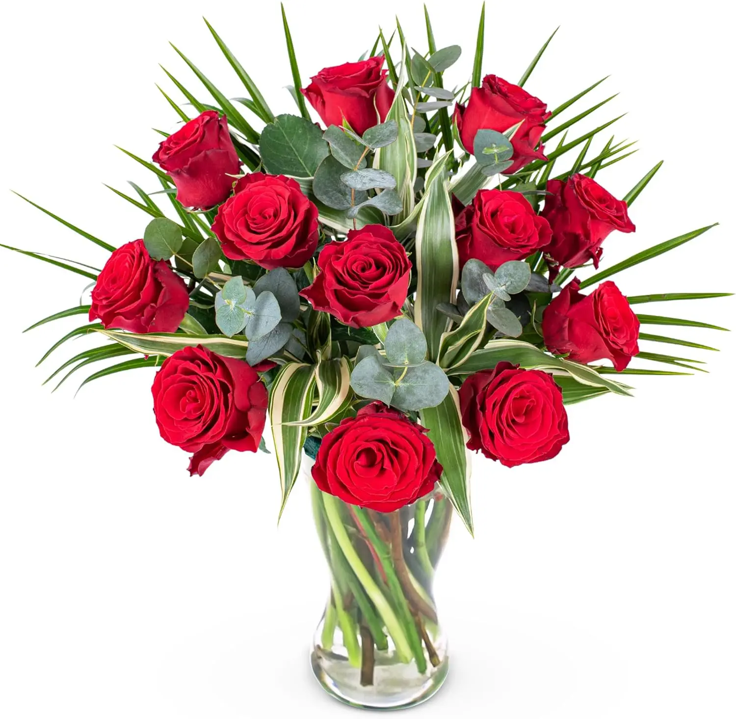 12 Red Roses - Bouquet of Fresh Flowers - Birthday Flowers - Next Day Free Shipping - Flowers for her - Flowers 2024 - Gifts for him - Flowers Gift - Fresh Cut Flowers - Gifts for Girlfriend - Prestige Flowers