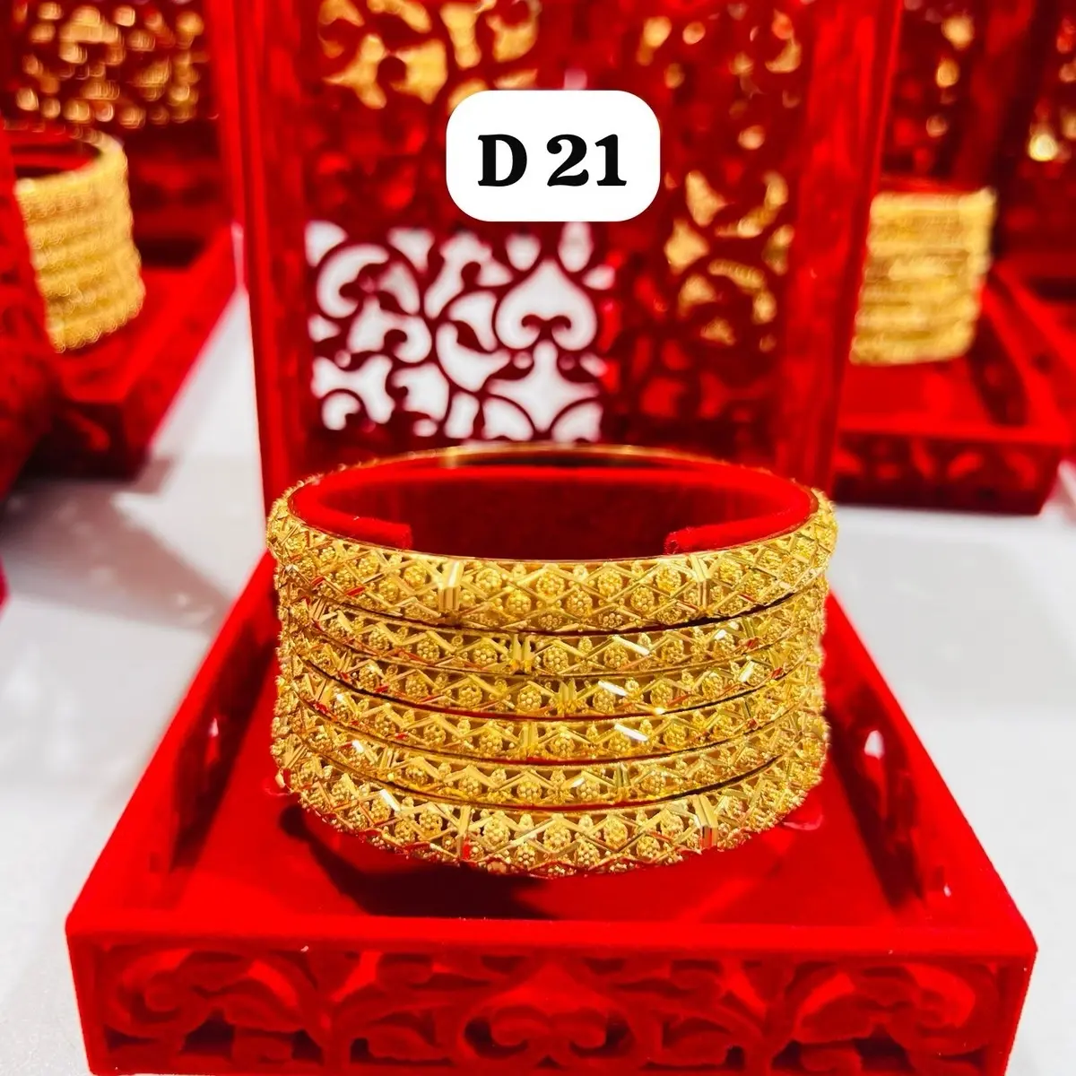 ORIGNAL Gold Plated Bangles.size 2.4"-2 12"..